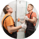 Installing shower doors 287
