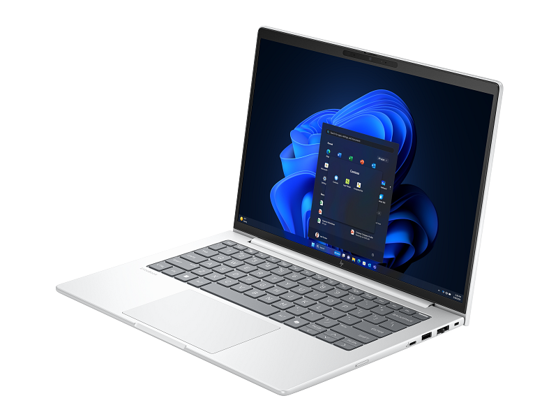 Machu Lapaz CS 14 Elitebook GlacierSilver Catalog Win11 WhiteBG FrontLeftOpen 3229053 12458